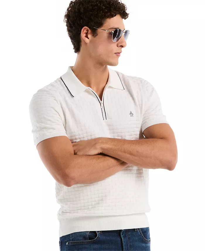 Men's Links Stitch Slim-Fit Polo Shirt - thumbnail 8