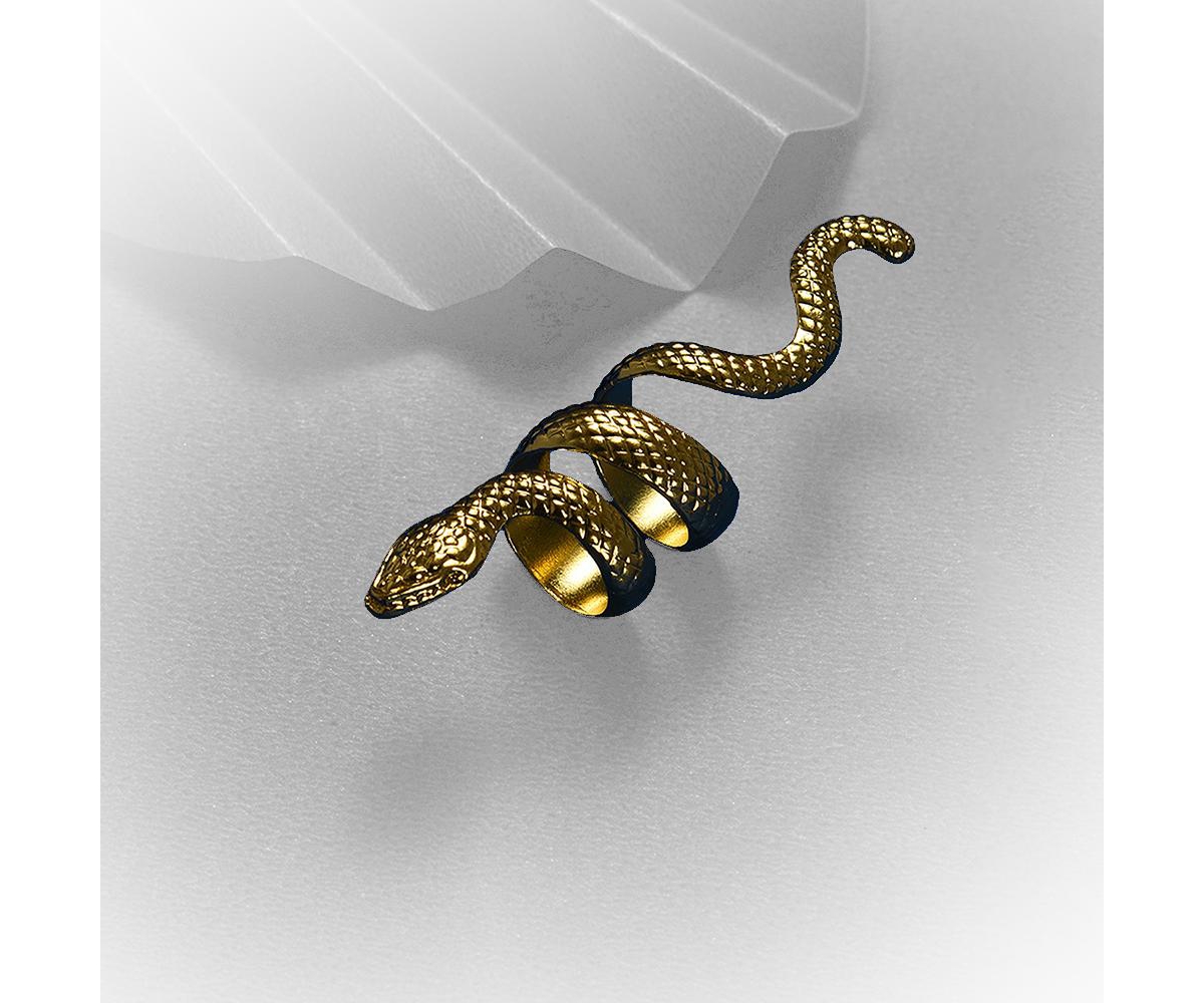 Sohi Women's Snake Cocktail Ring