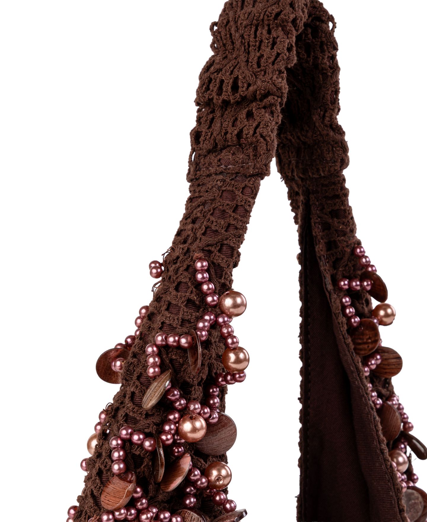Женская сумка Sam Edelman Ariel Knit Medium Hobo Handbag, цвет: Тёмный коричневый — фото 5