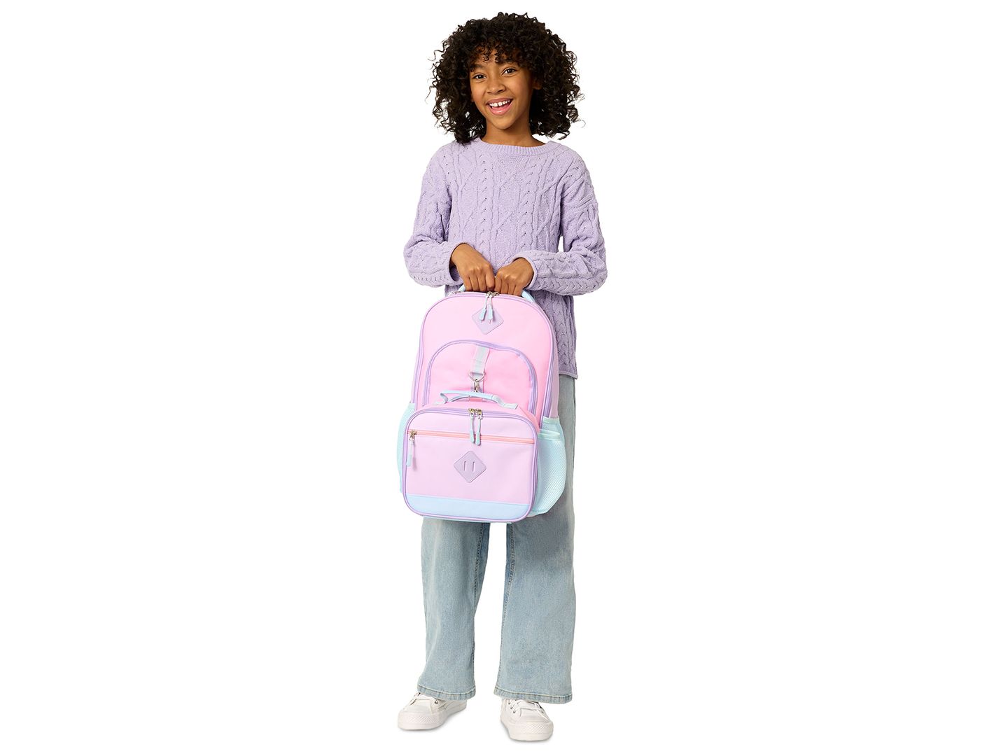 Сумки Rainbow Sugar Backpack and Lunch Box, 2-Piece Set для девочек, цвет: Розовый / Синий — фото 8