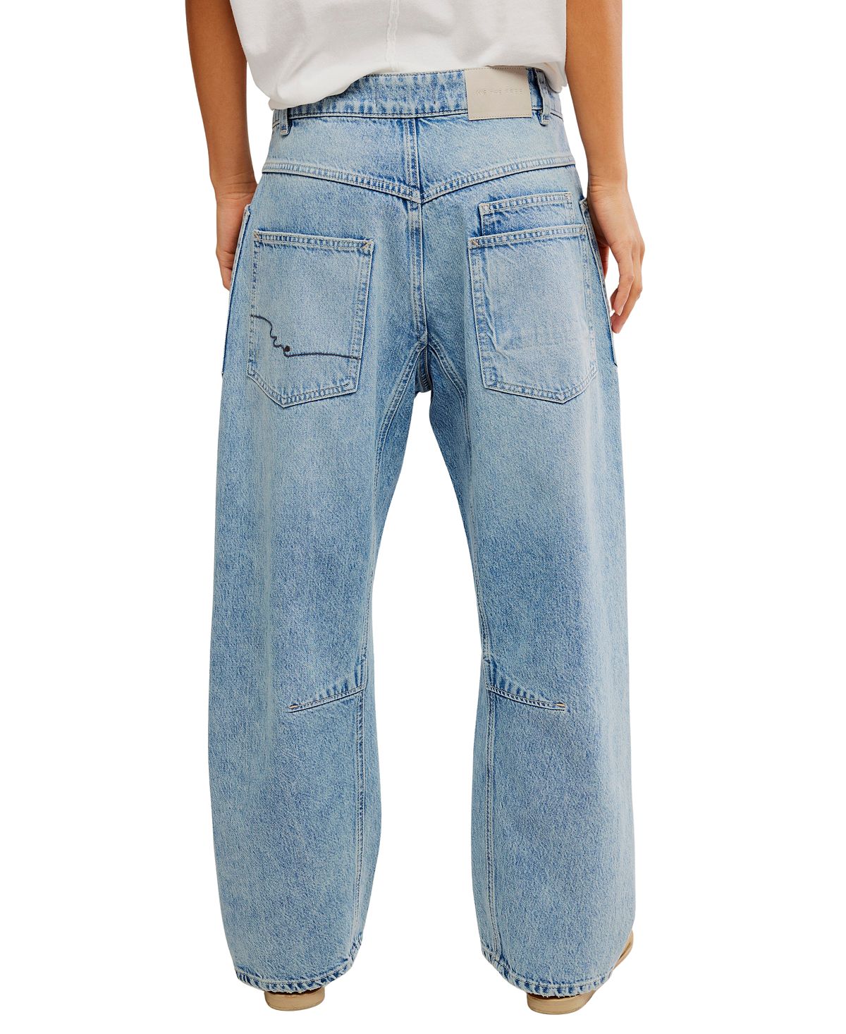 Free People Women's Cotton Minimalist Moxie Boyfriend Jeans view 5 — MAYCSS fashion products