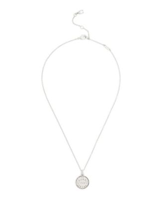 Silver Runway My Love Coin Charm Pendant Necklace