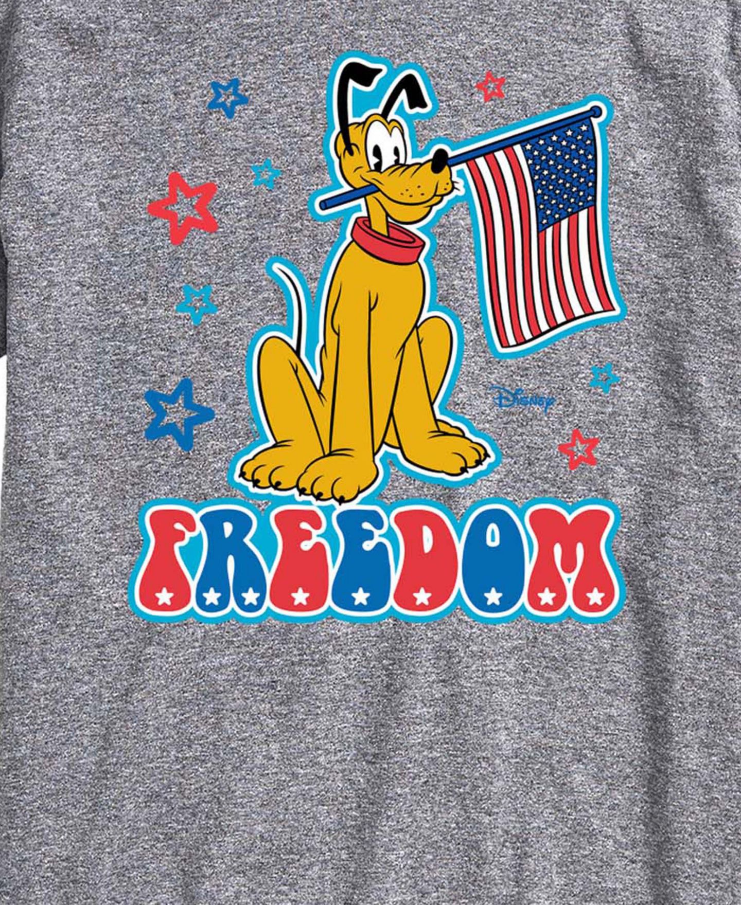 Мужская футболка AIRWAVES Disney Pluto Freedom Short-Sleeve Graphic, цвет: Меланжевый — фото 3