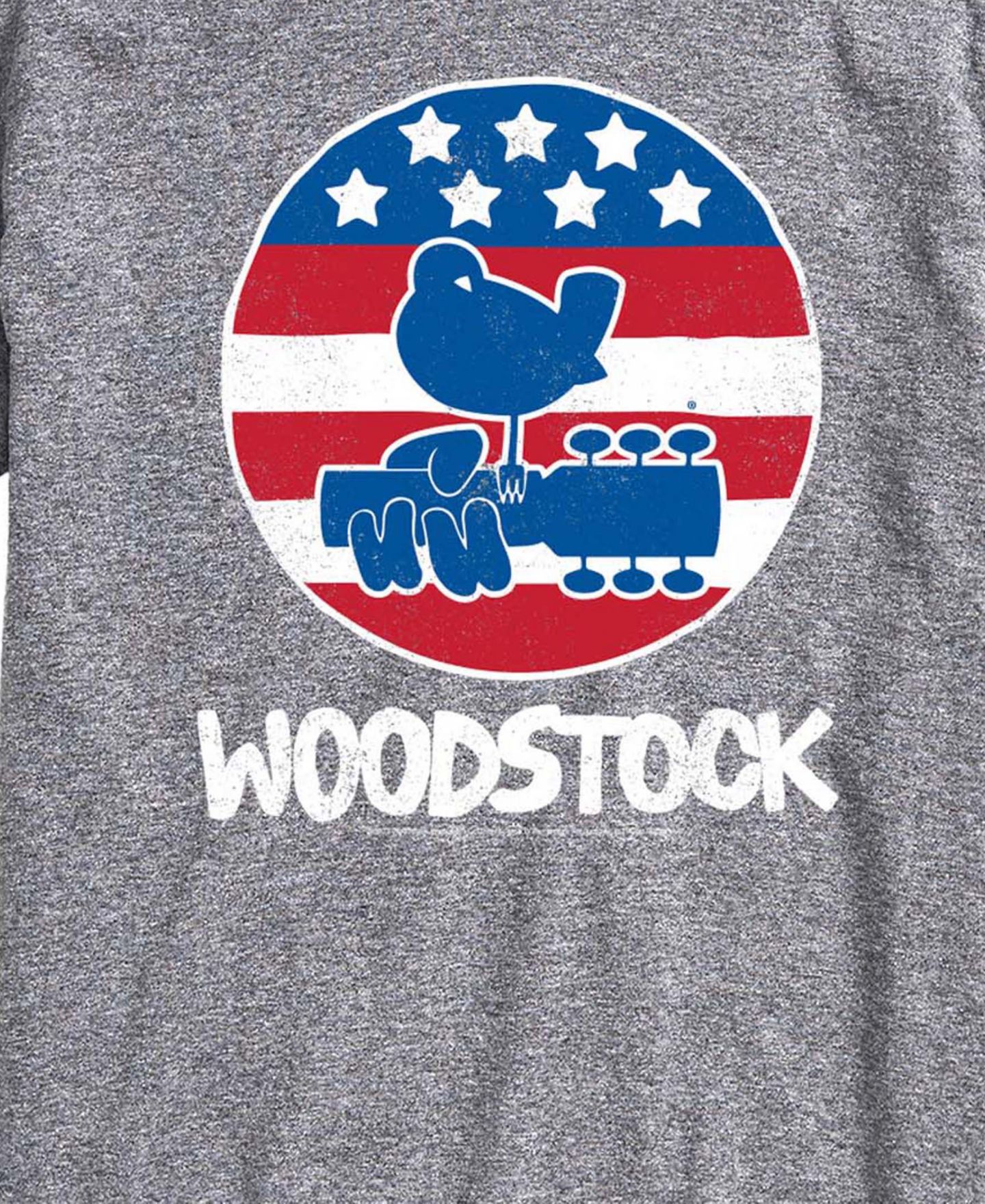 Мужская футболка AIRWAVES Woodstock Americana Short-Sleeve Graphic, цвет: Меланжевый — фото 3