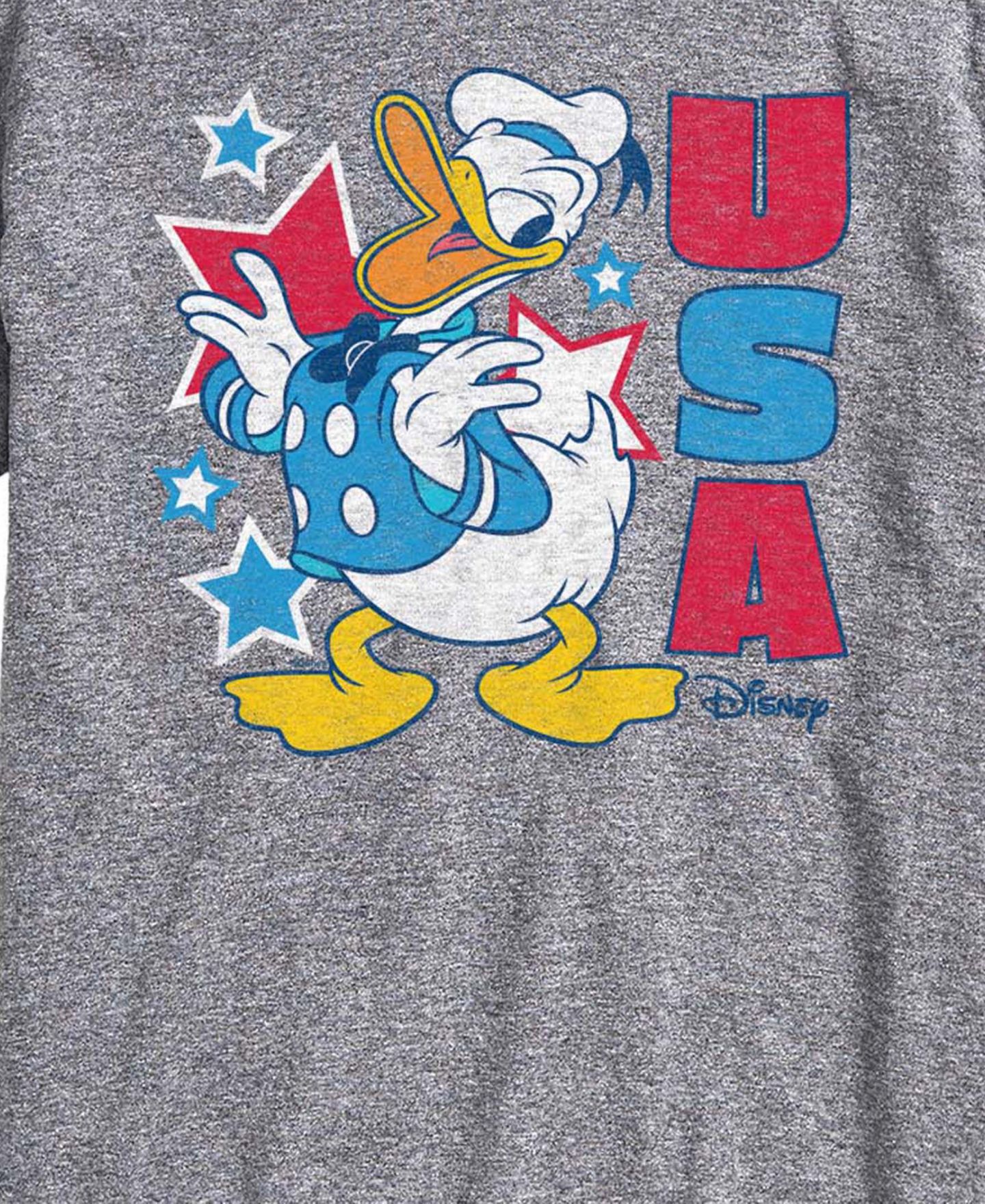 Мужская футболка AIRWAVES Disney Donald USA Short-Sleeve Graphic, цвет: Меланжевый — фото 3