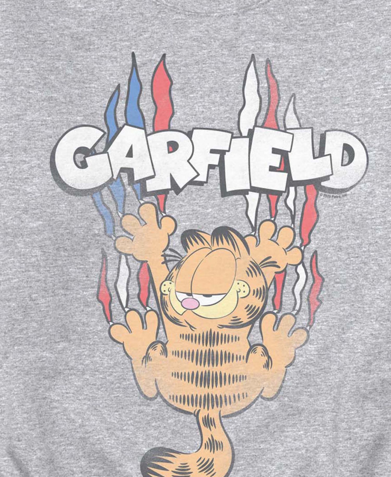 Men's Garfield Americana Tonal Washed Crew Fleece Sweatshirt