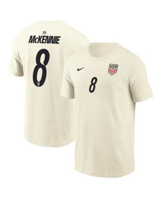 Men's Weston McKennie Cream USMNT Home Name & Number T-Shirt