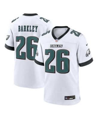 Men's Saquon Barkley White Philadelphia Eagles Game Jersey