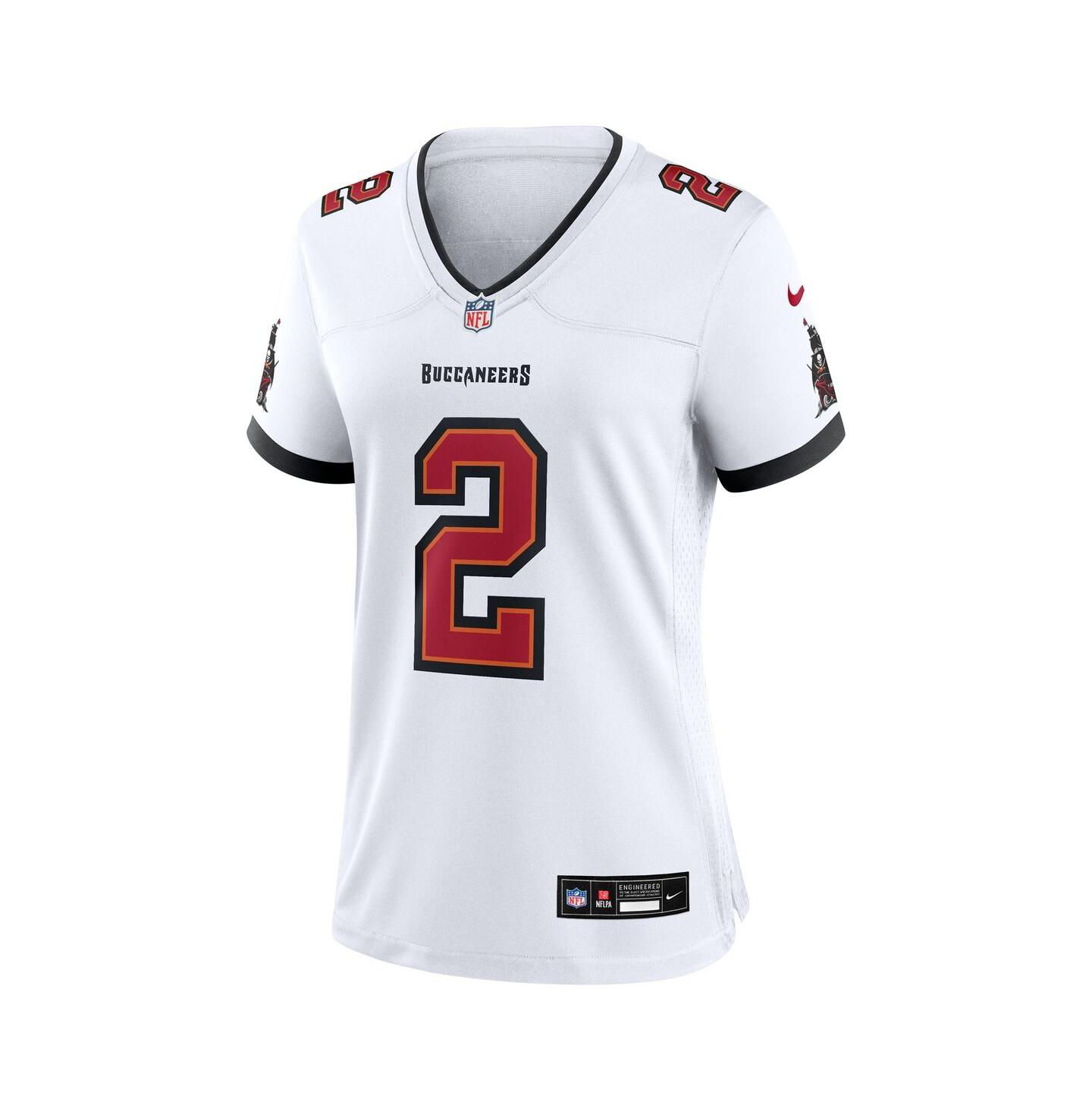 Женский топ Nike Emeka Egbuka White Tampa Bay Buccaneers Game Jersey — фото 2
