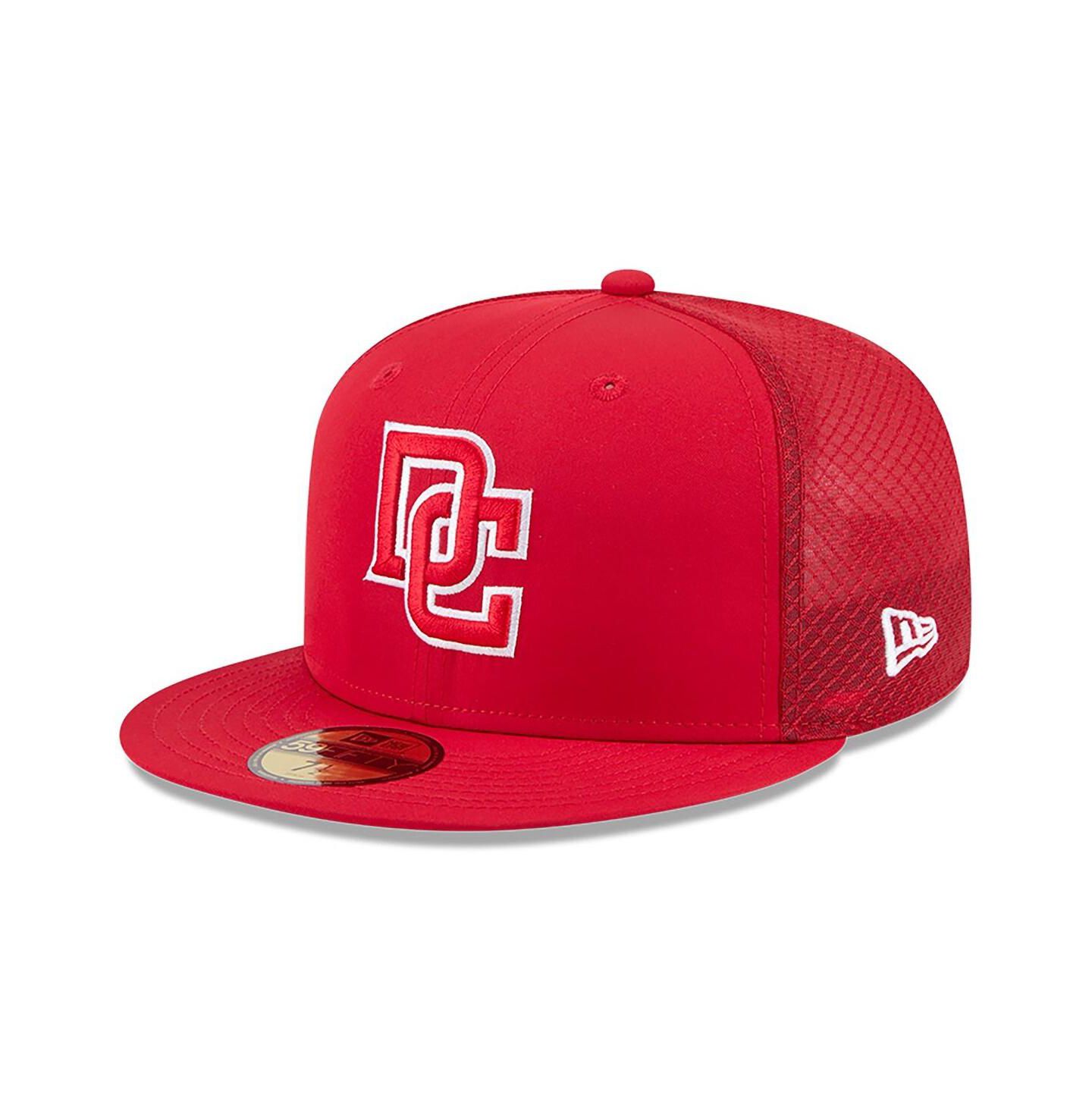 Мужская кепка New Era Red Washington Nationals 2026 Batting Practice 59FIFTY Fitted Hat — фото 1