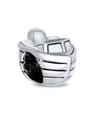 Nautical Speed Boat Charm Bead .925 Sterling Silver Fits European Bracelet