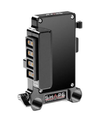 Multi D-Tap V-Mount Battery Plate with 15mm LWS Rod Mount