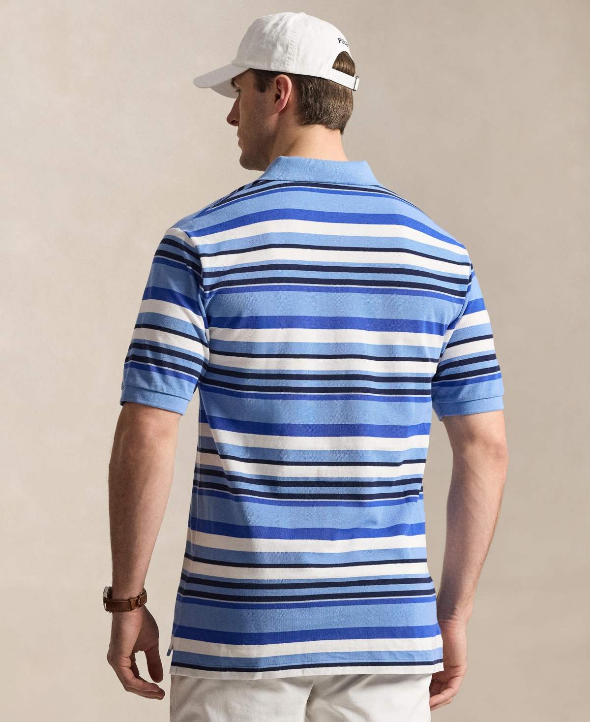 Polo Ralph Lauren Men's Big & Tall Striped Mesh Shirt