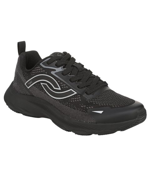 Женские кроссовки Ryka Devine Walking Lace-Up, цвет: Чёрный сетчатый