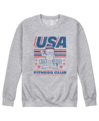 Men's Garfield USA Fitness Crew Fleece Sweatshirt