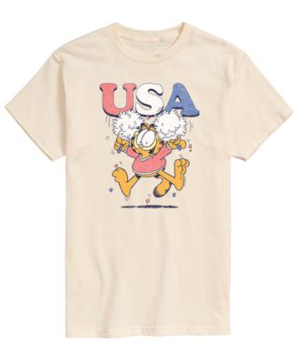 Men's Garfield USA Cheer Short-Sleeve Graphic T-Shirt