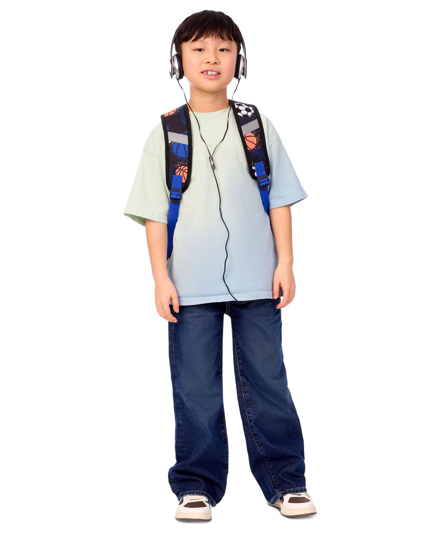 Сумки Extreme Nation Lenticular Sports Backpack, Lunch Box and Headphone, 3-Piece Set для мальчиков, цвет: Чёрный / Синий — фото 9