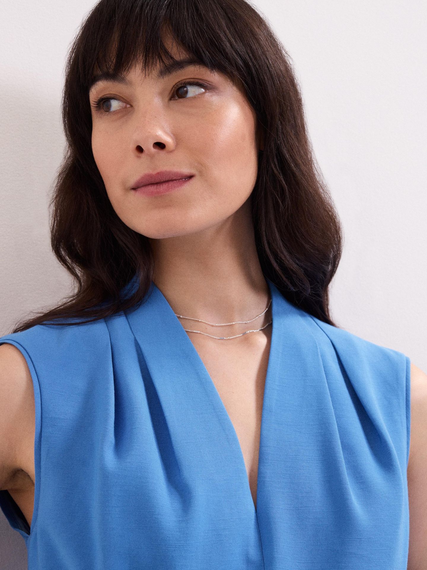 Женский комбинезон Phase Eight Marta V-Neck Jumpsuit, цвет: Синий — фото 5