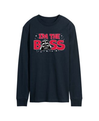 Men's Vader Im The Boss Long-Sleeve Graphic T-Shirt