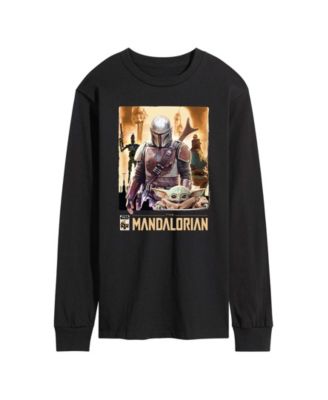 Men's The Mandalorian Collage Long-Sleeve Graphic T-Shirt