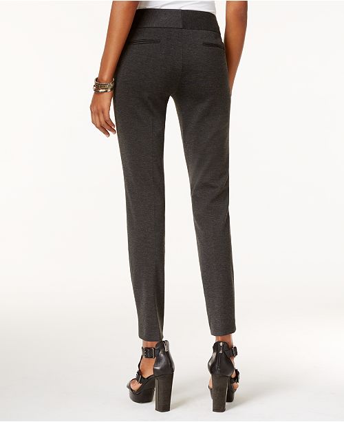 Vince Camuto Women's Ponte Slim Leg Pants Black Size 8