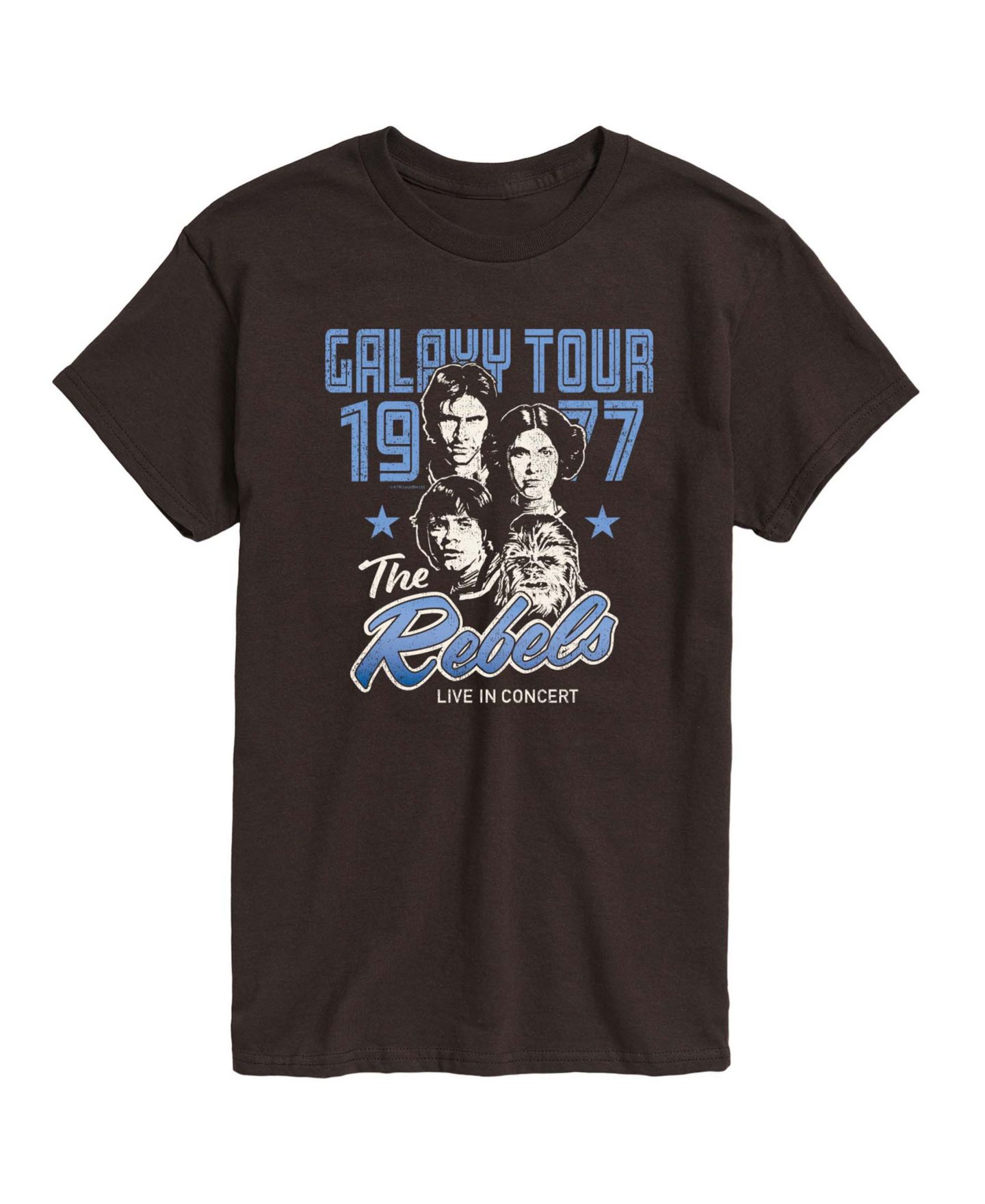 Мужская футболка AIRWAVES The Rebels Band Short-Sleeve Graphic, цвет: Тёмный коричневый — фото 1