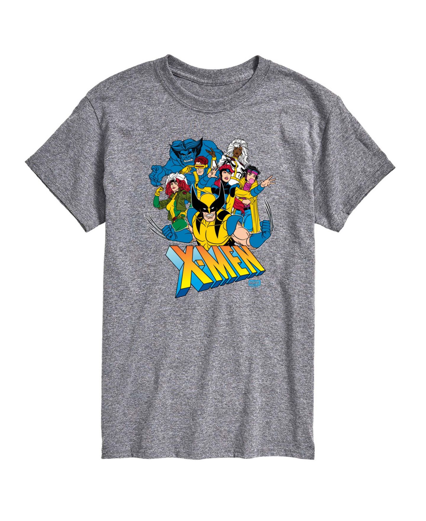 Мужская футболка AIRWAVES X-Men Group Logo Short-Sleeve Graphic, цвет: Меланжевый — фото 1