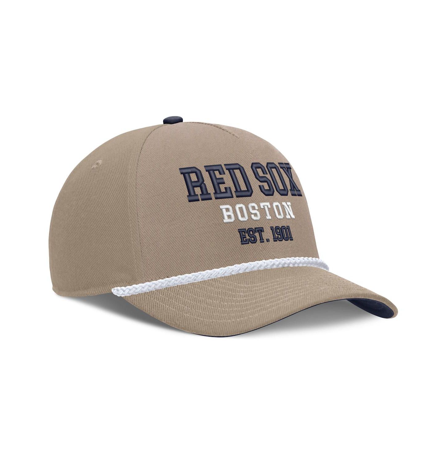 Мужская кепка Nike Khaki Boston Red Sox Father's Day Rope Rise Adjustable Hat — фото 3