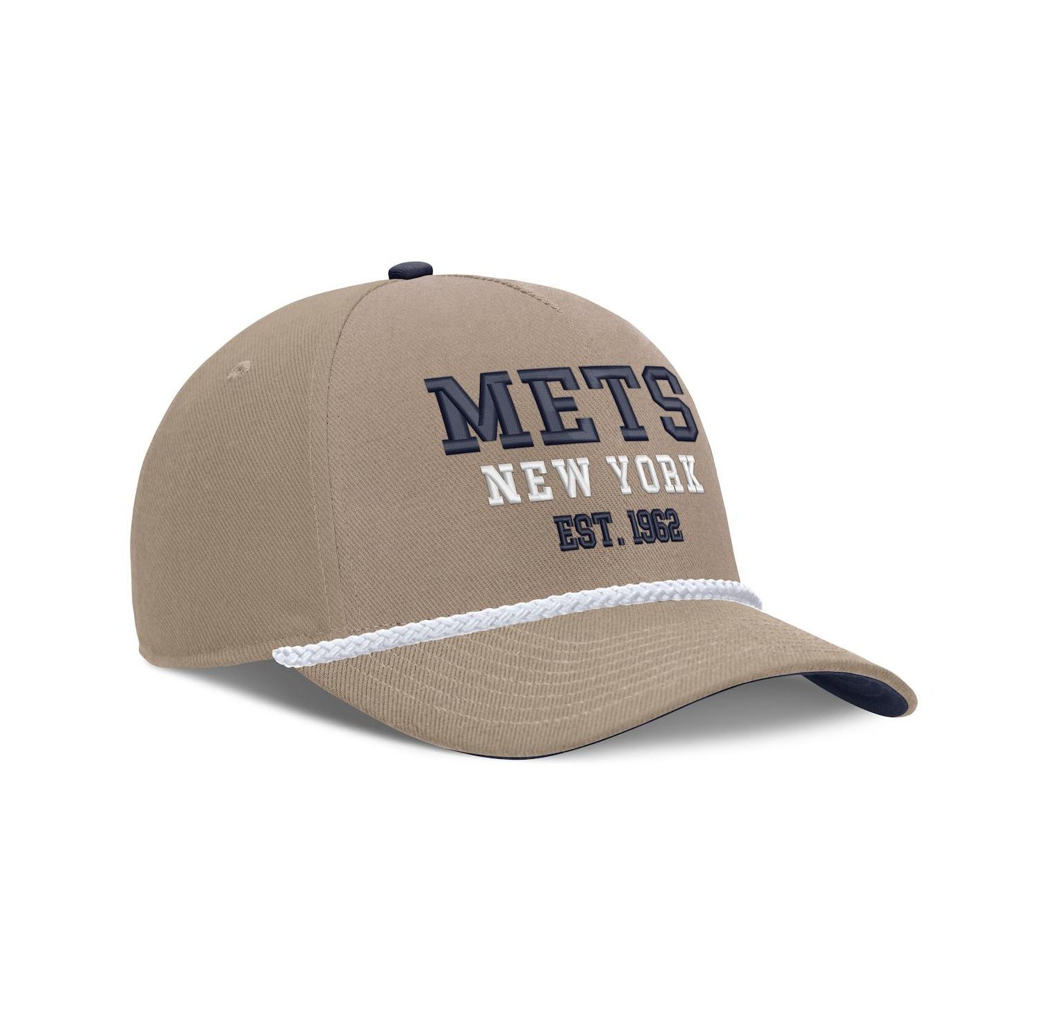 Men's Khaki New York Mets Father's Day Rope Rise Adjustable Hat