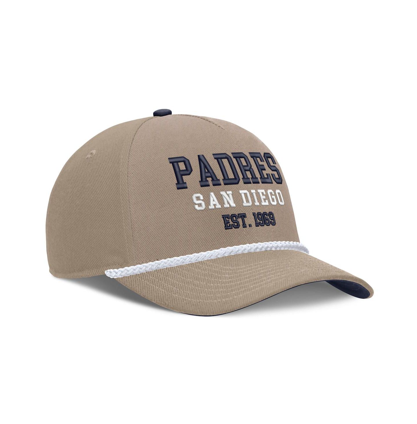 Мужская кепка Nike Khaki San Diego Padres Father's Day Rope Rise Adjustable Hat — фото 3