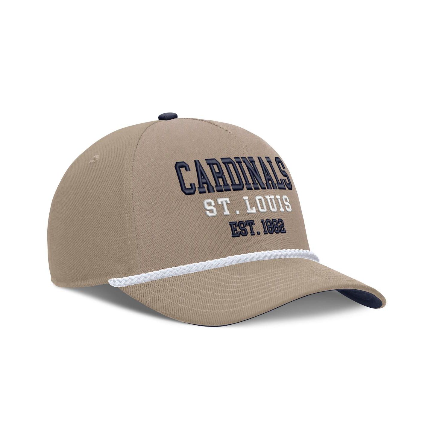 Мужская кепка Nike Khaki St. Louis Cardinals Father's Day Rope Rise Adjustable Hat — фото 3