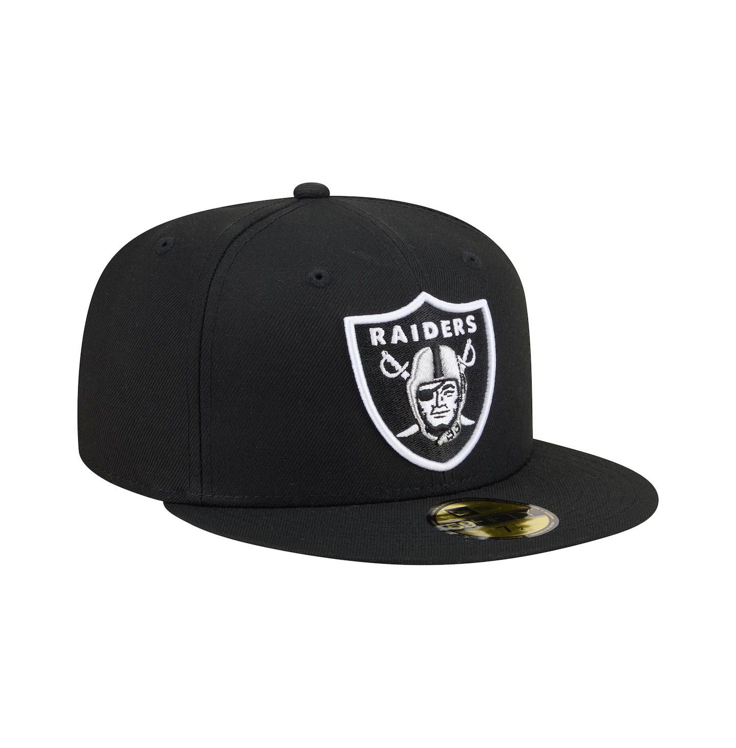 Мужская кепка New Era Black Las Vegas Raiders 59FIFTY Fitted Hat — фото 3