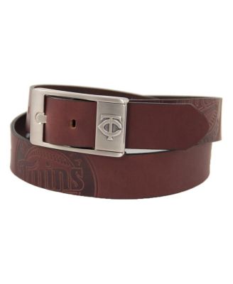 Men's Minnesota Twins Brandish Leather Belt