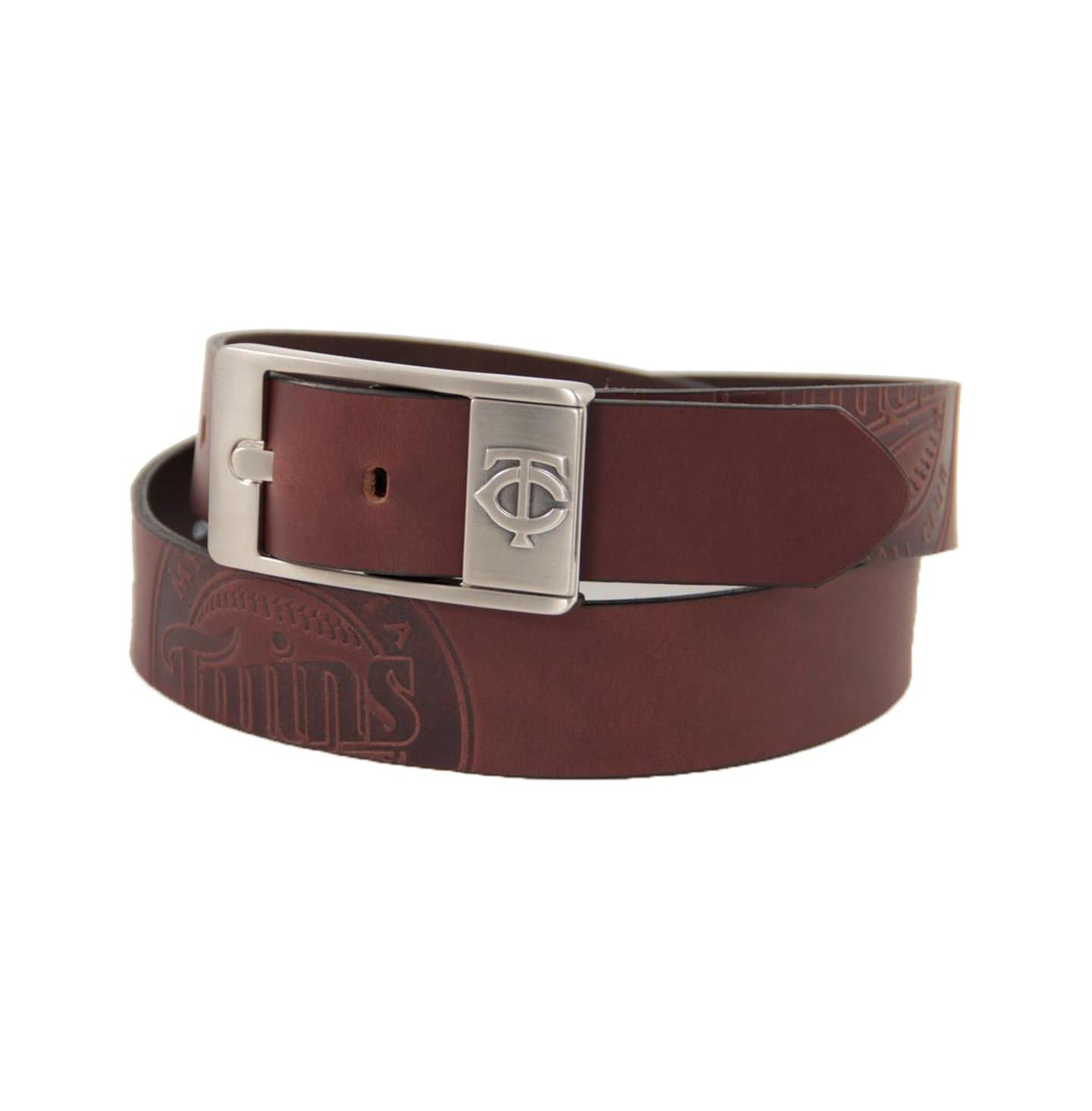 Мужской ремень Eagles Wings Minnesota Twins Brandish Leather Belt — фото 1