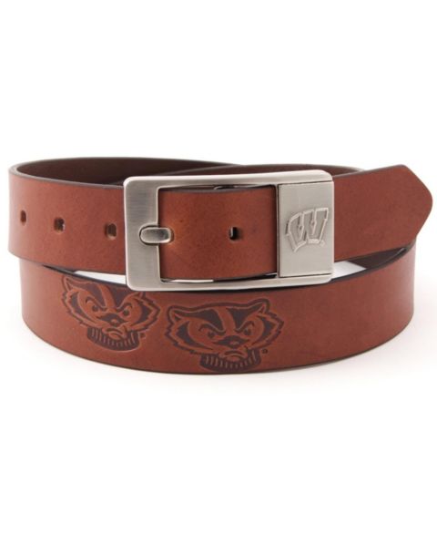 Мужской ремень Eagles Wings Wisconsin Badgers Brandish Leather Belt