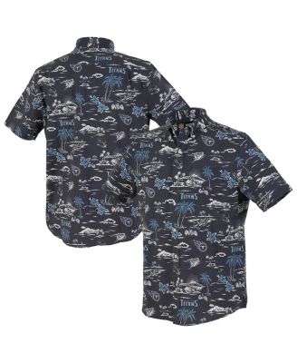 Men's Navy Tennessee Titans Kekai Performance Button-Down Shirt