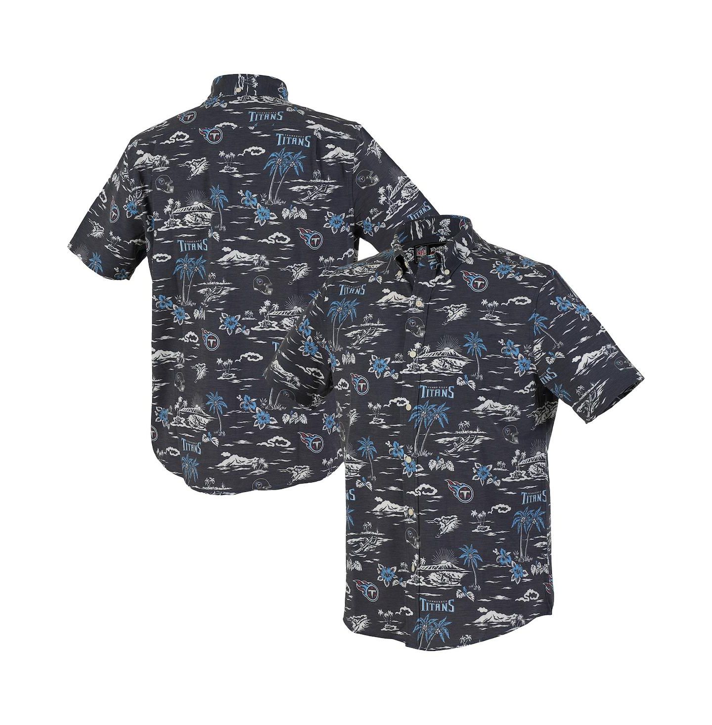 Мужская рубашка Reyn Spooner Navy Tennessee Titans Kekai Performance Button-Down — фото 1