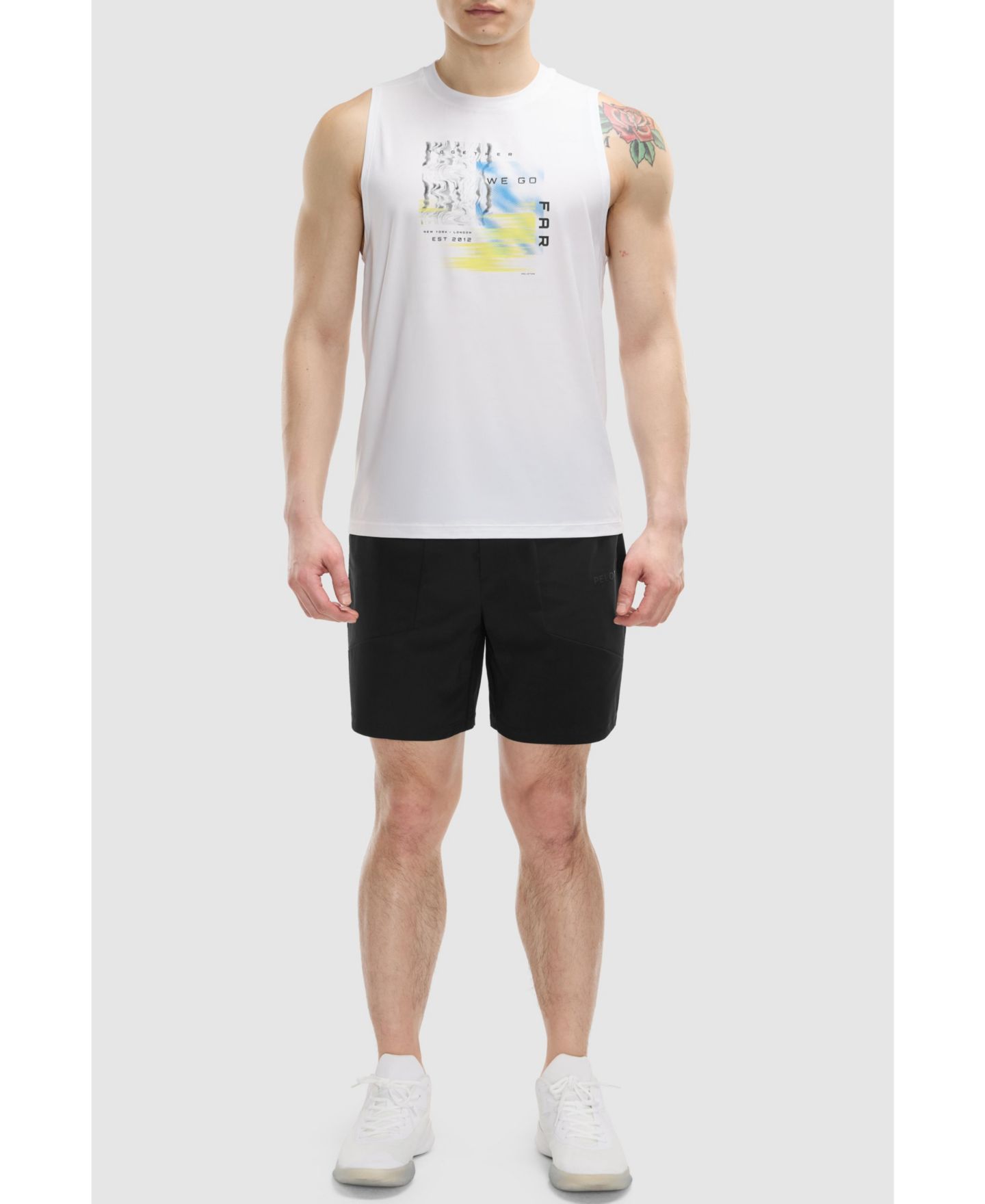 Мужские шорты Peloton Unlined Warp Knit Short, цвет: Чёрный — фото 2