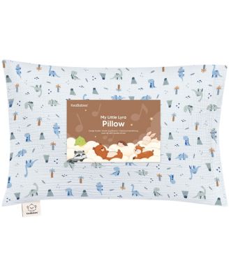 1-Pack Lyra Muslin Toddler Pillow with Pillowcase 13x18, Organic Cotton Muslin Kids Pillow for Boys, Girls, Sleeping, Travel