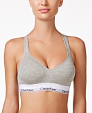 Calvin Klein Modern Cotton Lightly Lined Bralette White QF1654 - Free  Shipping at Largo Drive