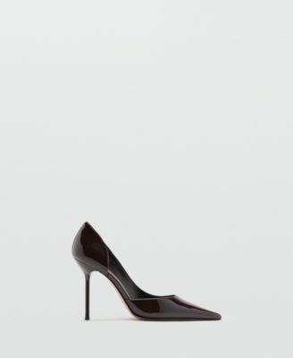 Women's Asymmetrical Patent Leather Court Shoes