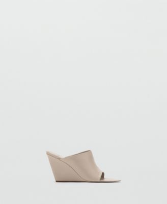 Women's Leather Wedge-Heel Sandals