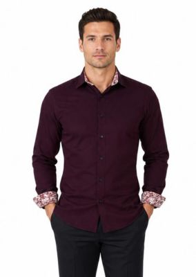 Men's Slim Fit Trendy Button-Down Shirt