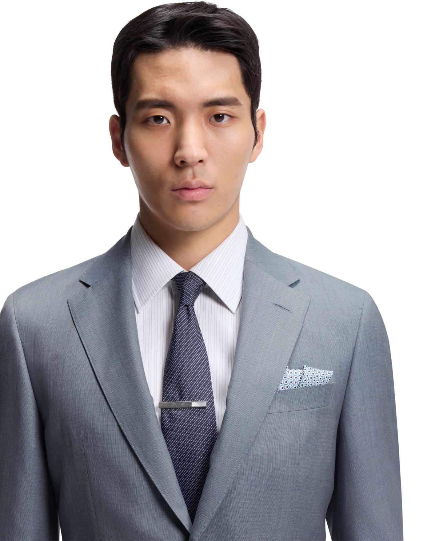 Мужские комплекты Hugo Boss Wool Silk Two-Piece Slim-Fit Suit, цвет: Тёмный зелёный — фото 2