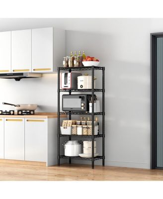 5-Tier Adjustable Heavy Duty Metal Wire Shelving Unit