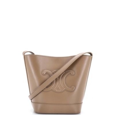 Small Cuir Triomphe Bucket Bag Leather
