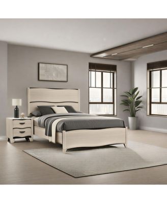 2-Piece Bedroom Set - King Size Bed with Nightstand
