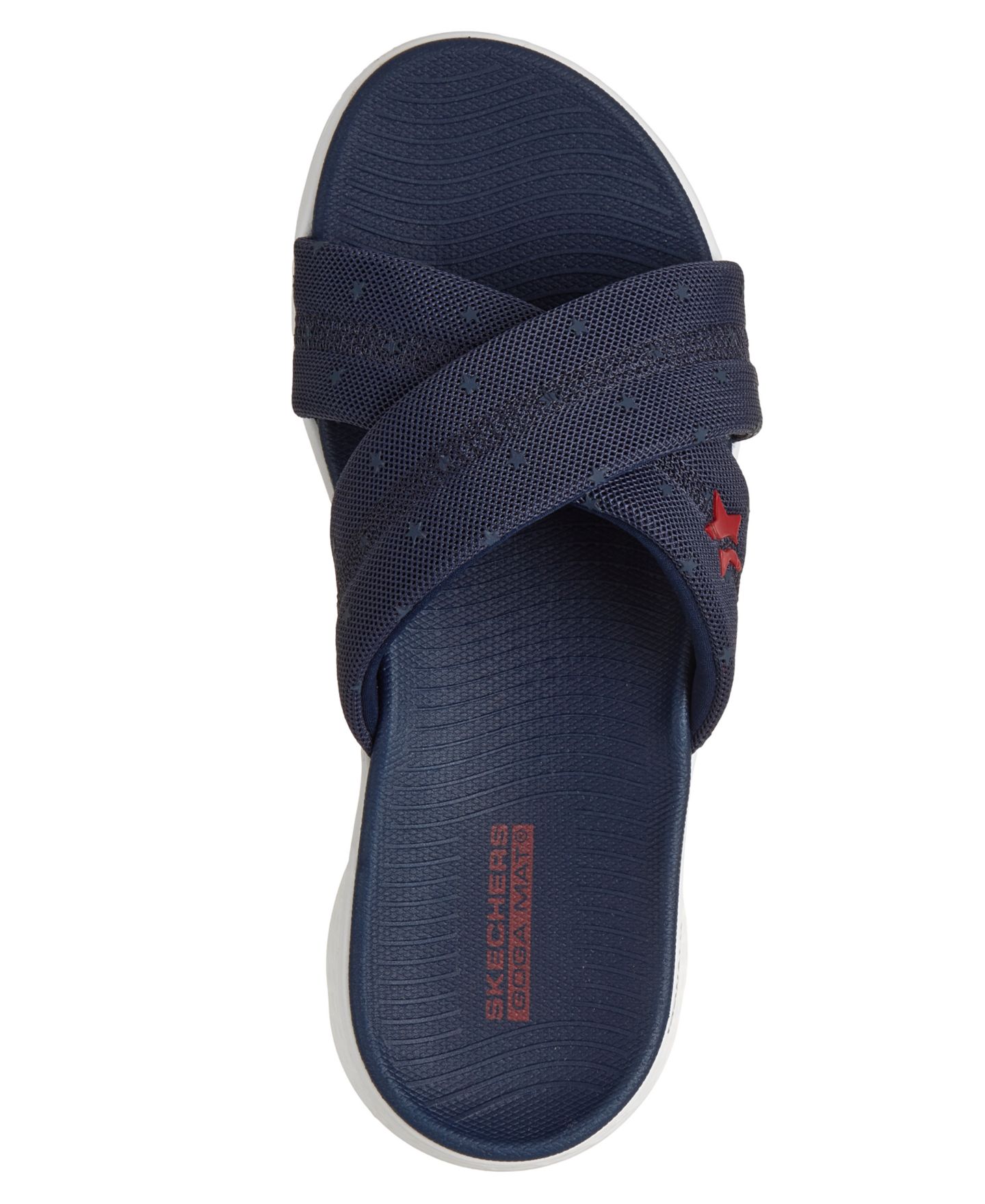 Женские сандалии Skechers GO Walk Flex - Lyra Slide, цвет: Тёмно-синий — фото 5