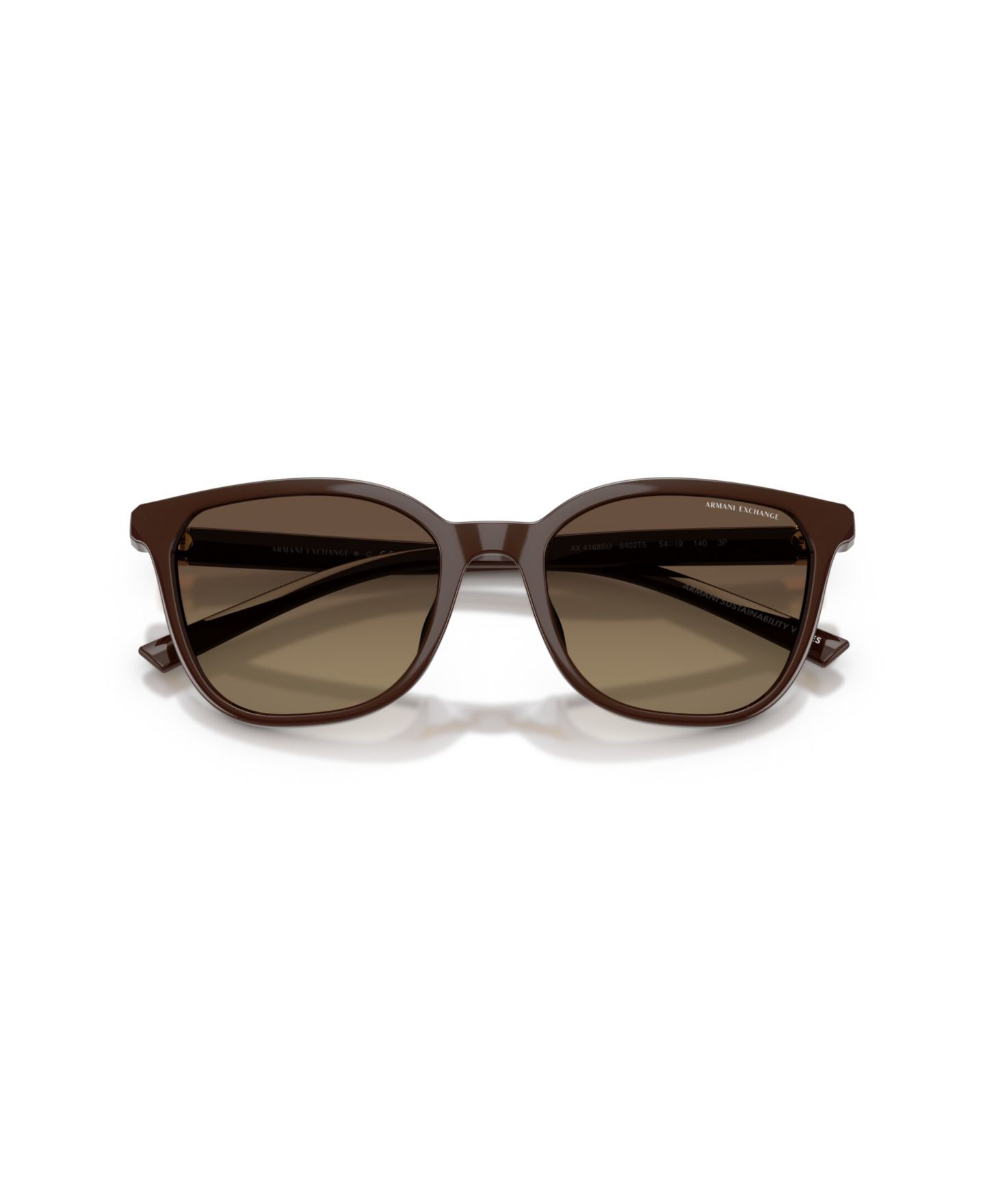 Женские солнцезащитные очки A|X Armani Exchange Armani Exchange Polarized Sunglasses, AX4168SU, цвет: Блестящий коричневый — фото 5