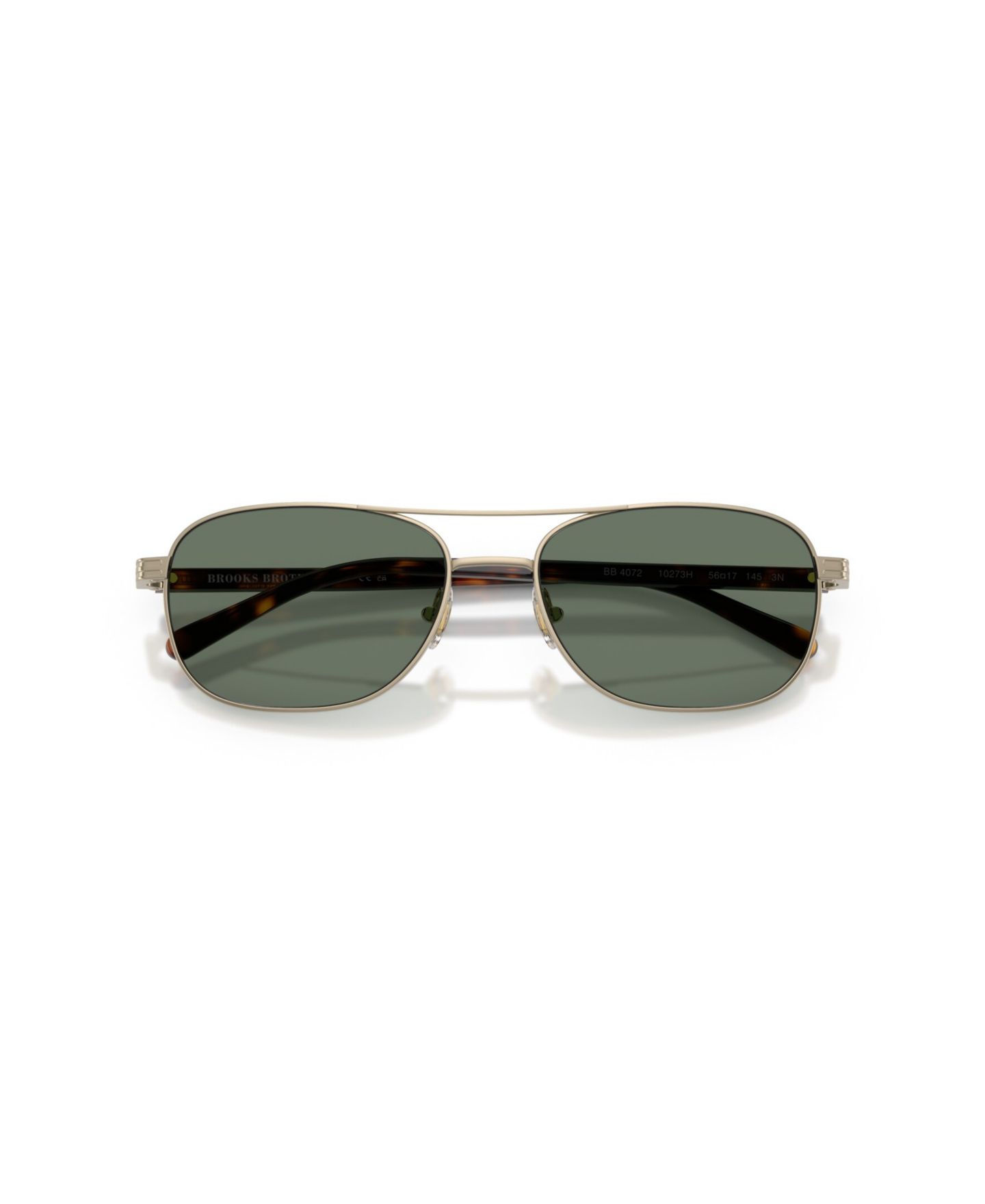 Мужские солнцезащитные очки Brooks Brothers Sunglasses, BB4072, цвет: Матовый золотой — фото 5